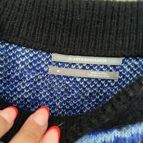 Anthropologie Salma Striped Eyelash Sweater - Picture 5 of 8